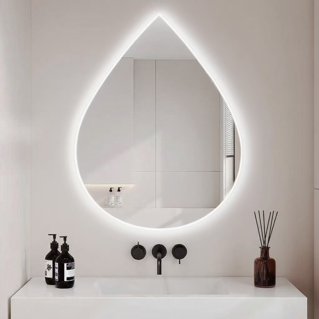 LED Bathroom Mirror with Anti-Fog & Touch Dimmer 
